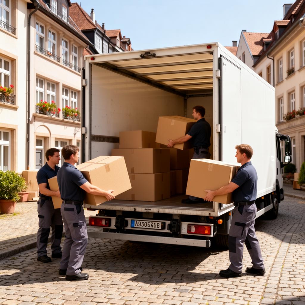 Verhuisteam aan het werk